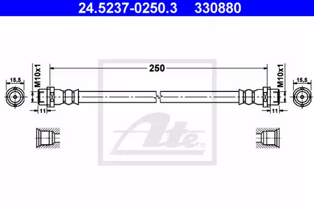 Тормозные трубки ATE 24-5237-0250-3