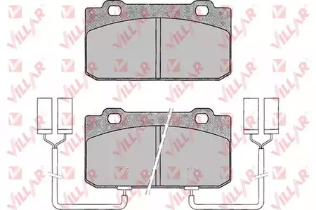 626.0018 VILLAR Колодки тормозные дисковые