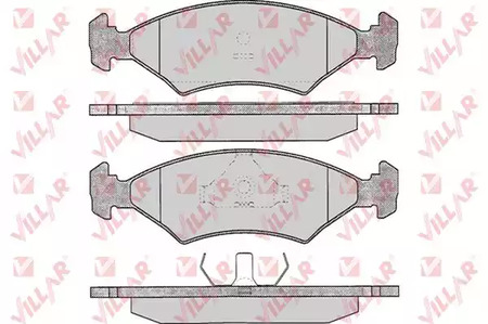 626.0233 VILLAR Колодки тормозные дисковые