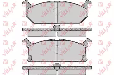 626.0291 VILLAR Колодки тормозные дисковые