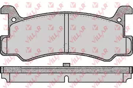 626.0367 VILLAR Колодки тормозные дисковые
