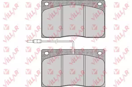 626.0372 VILLAR Колодки тормозные дисковые