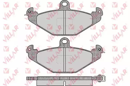 626.0427 VILLAR Колодки тормозные дисковые