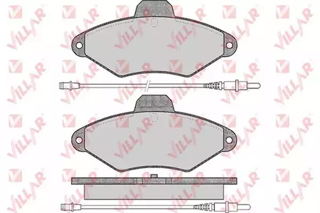 626.0487 VILLAR Колодки тормозные дисковые
