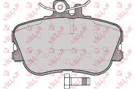 626.0492 VILLAR Колодки тормозные дисковые