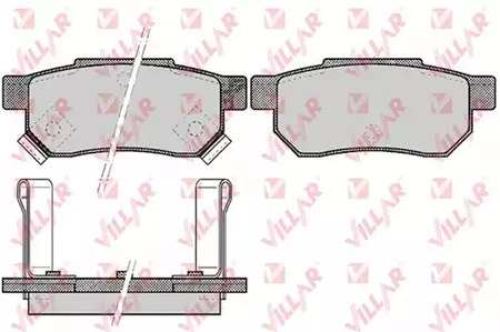 626.0506 VILLAR Колодки тормозные дисковые