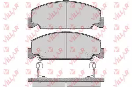 626.0551 VILLAR Колодки тормозные дисковые