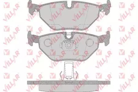 626.0650 VILLAR Колодки тормозные дисковые