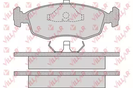 626.0678 VILLAR Колодки тормозные дисковые