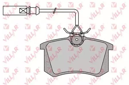 626.0980 VILLAR Колодки тормозные дисковые