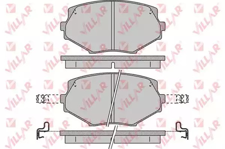 626.1043 VILLAR Колодки тормозные дисковые