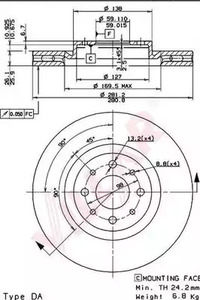 628.1572 VILLAR Диск тормозной