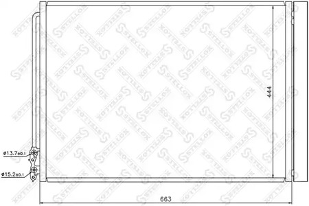 10-45647-SX STELLOX Радиатор кондиционера