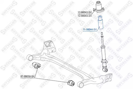 Отбойник амортизатора STELLOX 11-98044-SX