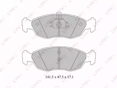 BD-2219 LYNXauto Колодки тормозные дисковые