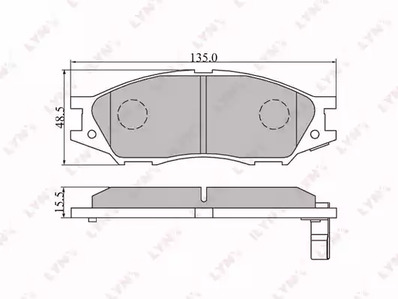 BD-3409 LYNXauto Тормозные колодки