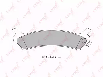 BD-3618 LYNXauto Колодки тормозные