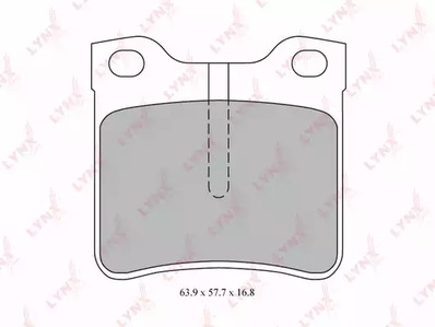 BD-5346 LYNXauto Тормозные колодки