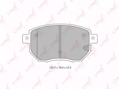 BD-5737 LYNXauto Тормозные колодки