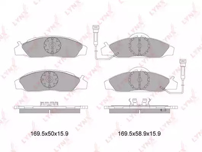 BD7001 LYNXauto КОЛОДКИ тормозные