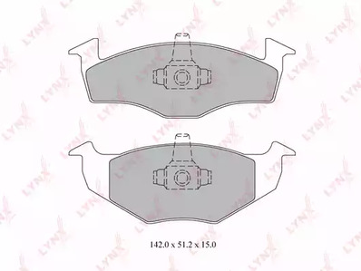 BD8011 LYNXauto КОЛОДКИ тормозные