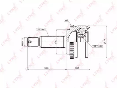 CO-3635A LYNXauto ШРУС