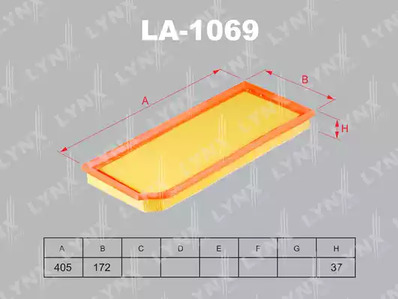 LA-1069 LYNXauto Воздушный фильтр