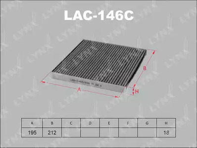 LAC-146C LYNXauto Фильтр салона