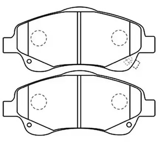 AKD1233 ASVA Тормозные колодки