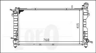 008-017-0006-B LORO Радиатор охлаждения двигателя