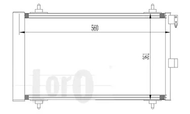 009-016-0008 LORO Радиатор кондиционера