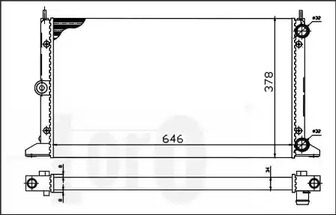 017-017-0027 LORO Радиатор охлаждения двигателя