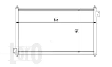 Радиатор кондиционера LORO 018-016-0006