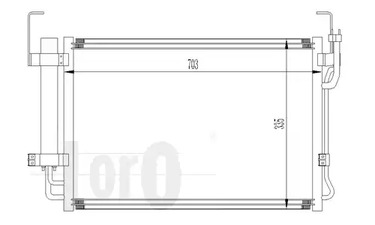 019-016-0005 LORO Радиатор кондиционера