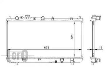 030-017-0006 LORO Радиатор охлаждения двигателя