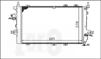 037-017-0069 LORO Радиатор охлаждения двигателя
