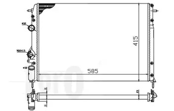 042-017-0036 LORO Радиатор охлаждения двигателя