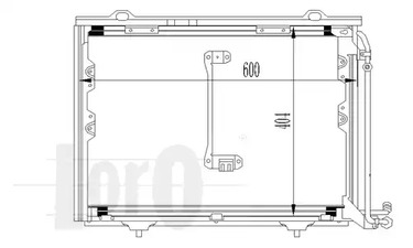 054-016-0023 LORO Радиатор кондиционера