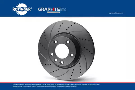 RT2865GLT5 ROTINGER ДИСК ТОРМОЗНОЙ ГРАФИТОВЫЙ С ПЕРФОРАЦИЕЙ И НАСЕЧКАМИ