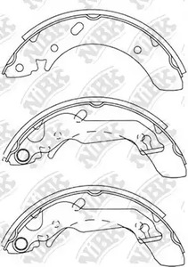 FN-11158 NIBK Колодки тормозные барабанные