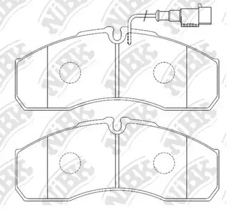 PN0072W NIBK Тормозные колодки