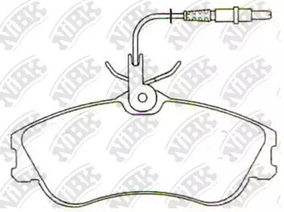 PN0173W NIBK Колодки тормозные дисковые