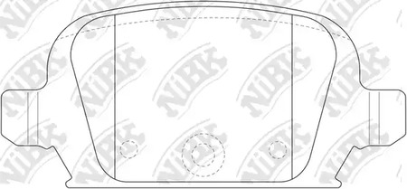 PN0192 NIBK КОЛОДКИ ТОРМОЗНЫЕ