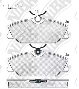 PN0249W NIBK Колодки тормозные дисковые