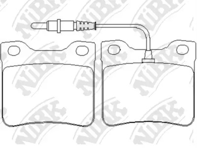 PN0265W NIBK Колодки тормозные дисковые