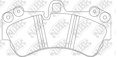 PN0345W NIBK Колодки тормозные дисковые