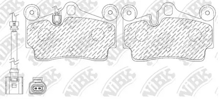 PN0347W NIBK Колодки тормозные дисковые