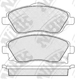 PN0361 NIBK Колодки тормозные дисковые