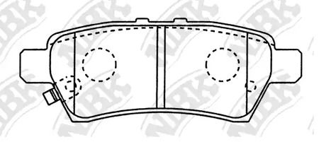PN0430 NIBK Колодки тормозные дисковые