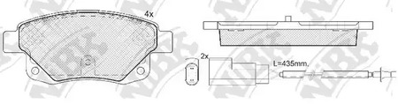 PN0431W NIBK Колодки тормозные дисковые